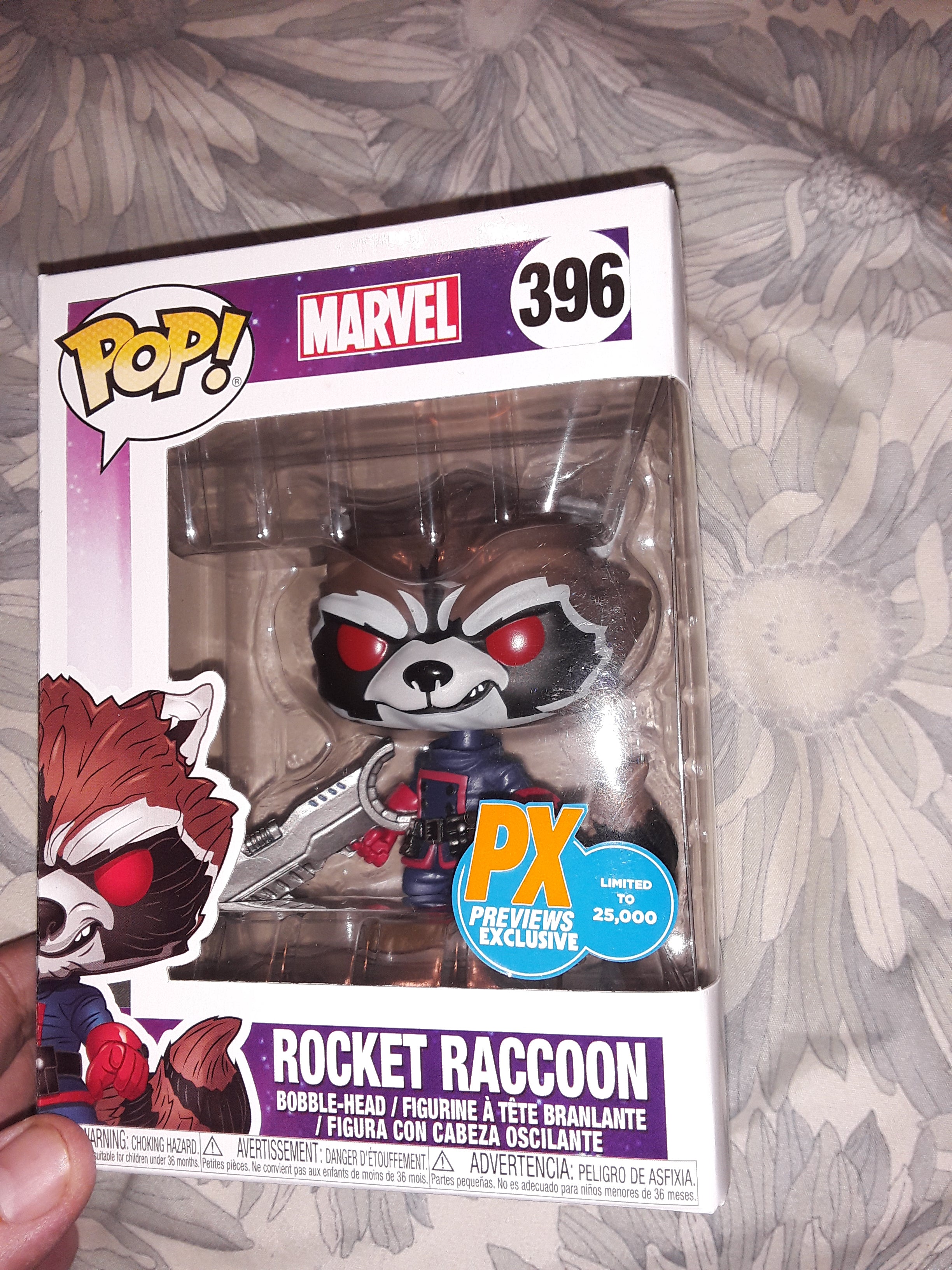 Funko pop Guardians of the Galaxy Rocket Raccoon px Preview NYCC