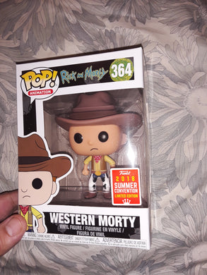 Funko pop Rick and Morty Cowboy Morty SDCC Exclusive